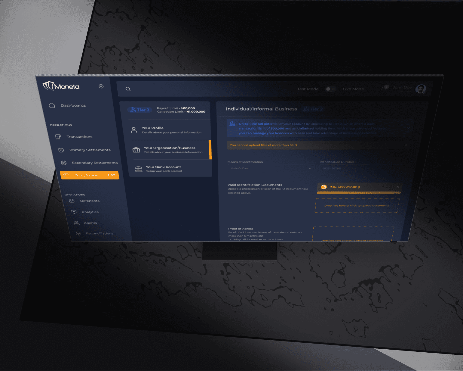 Moneta Web project image 3